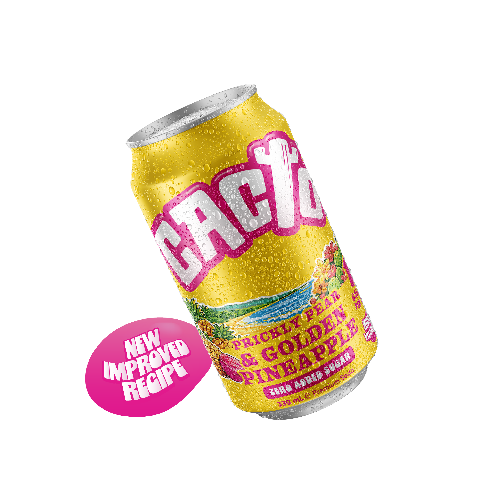 Prickly Pear & Pineapple - Low Sugar Soda