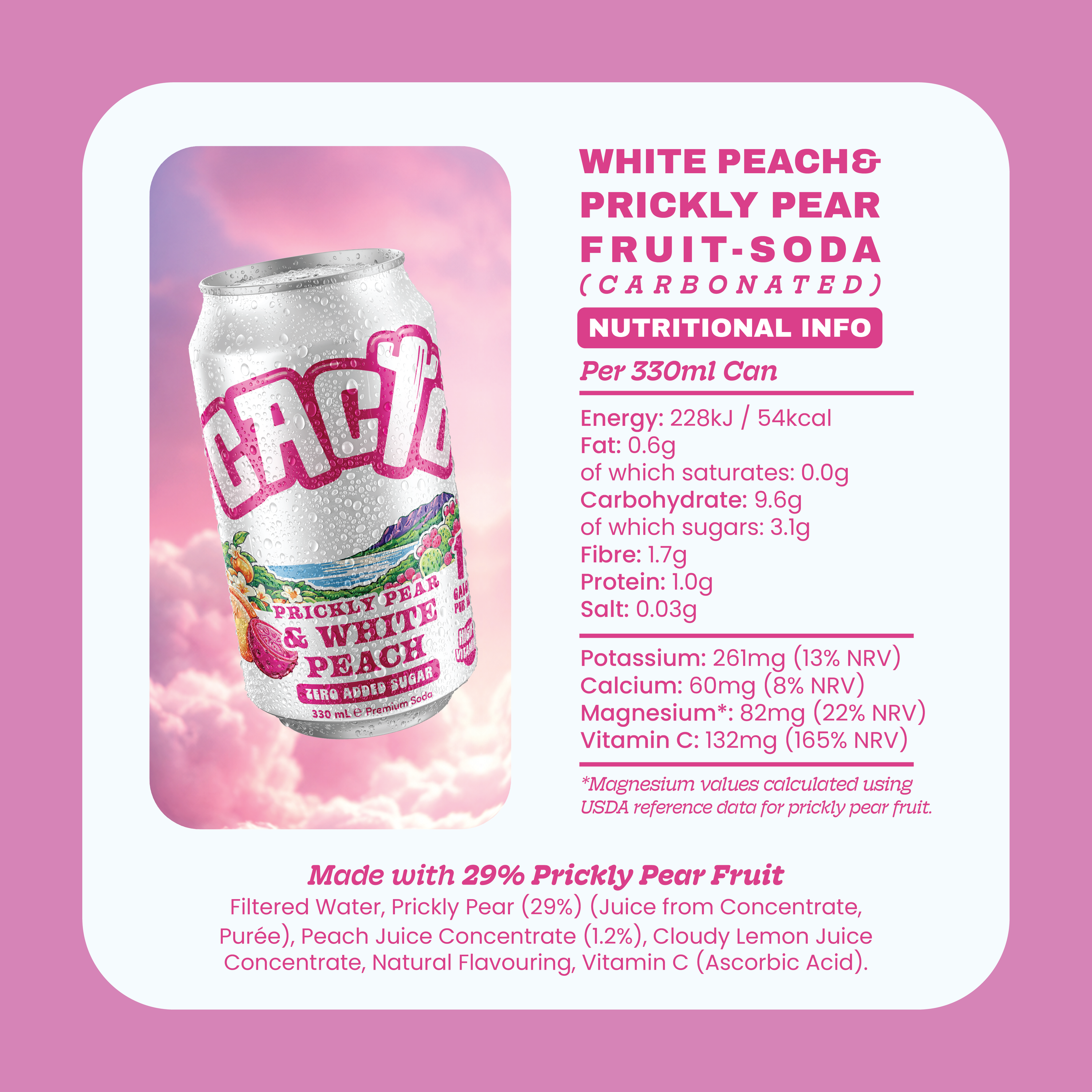 White Peach - Low Sugar Soda