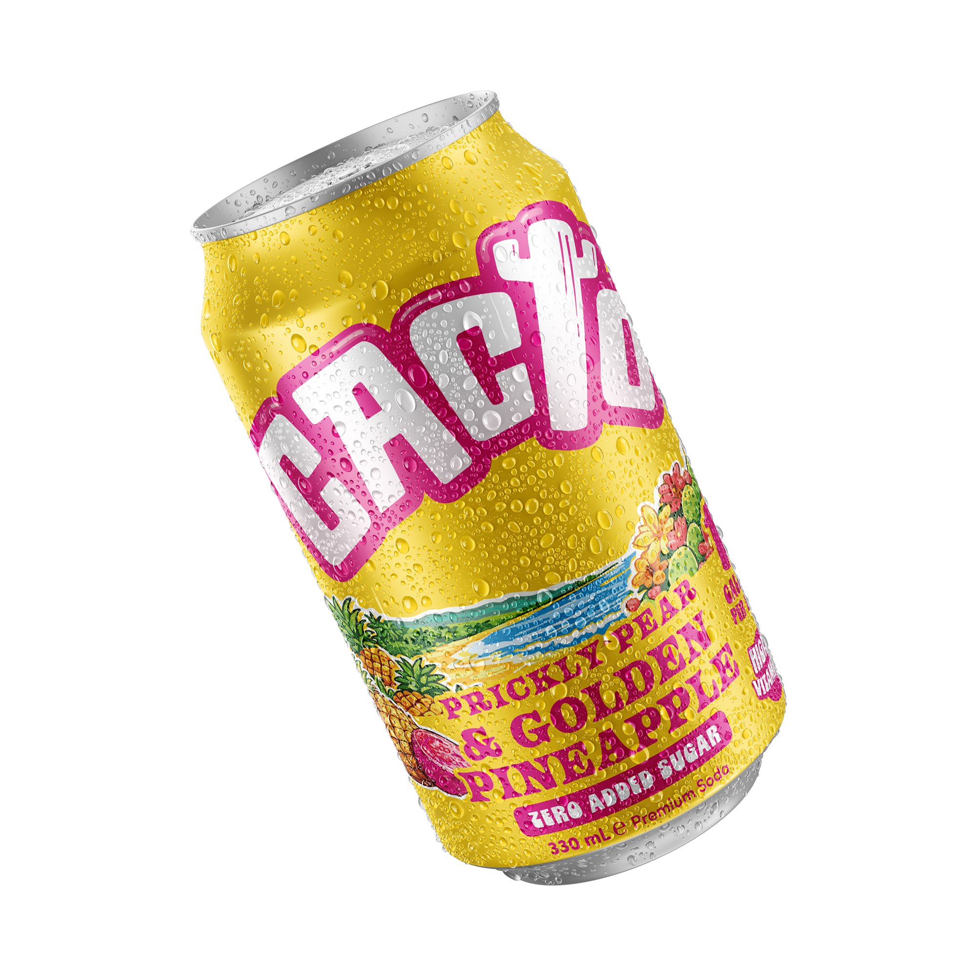 Prickly Pear & Pineapple - Low Sugar Soda