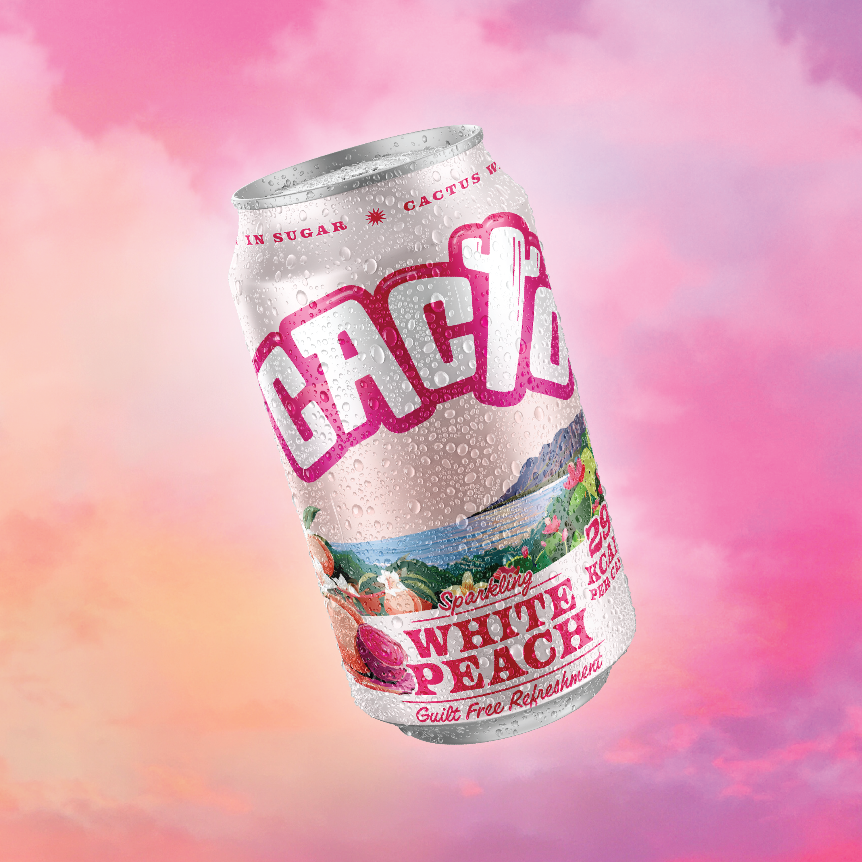 Prickly Pear & Peach - Low Sugar Soda