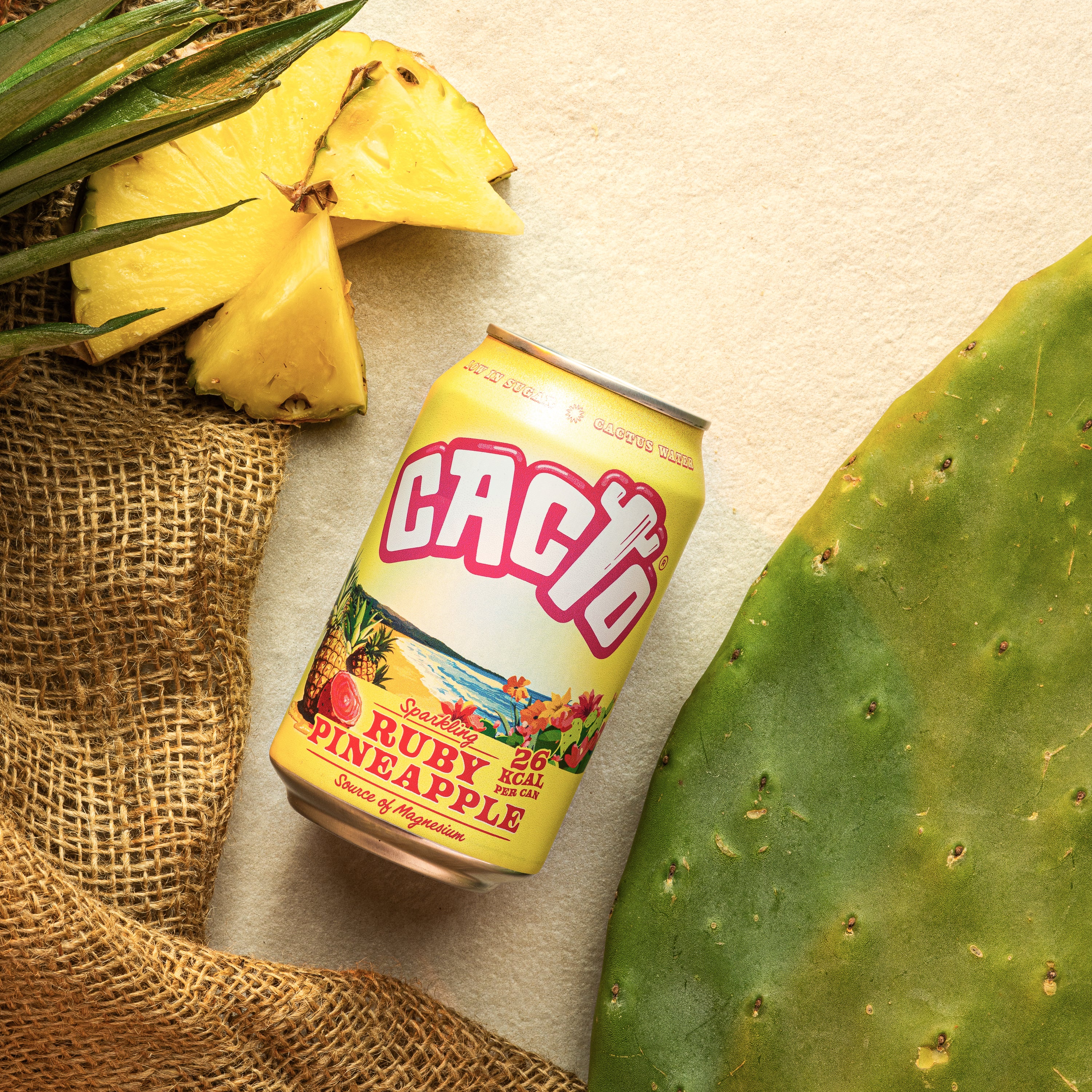 Prickly Pear & Pineapple - Low Sugar Soda