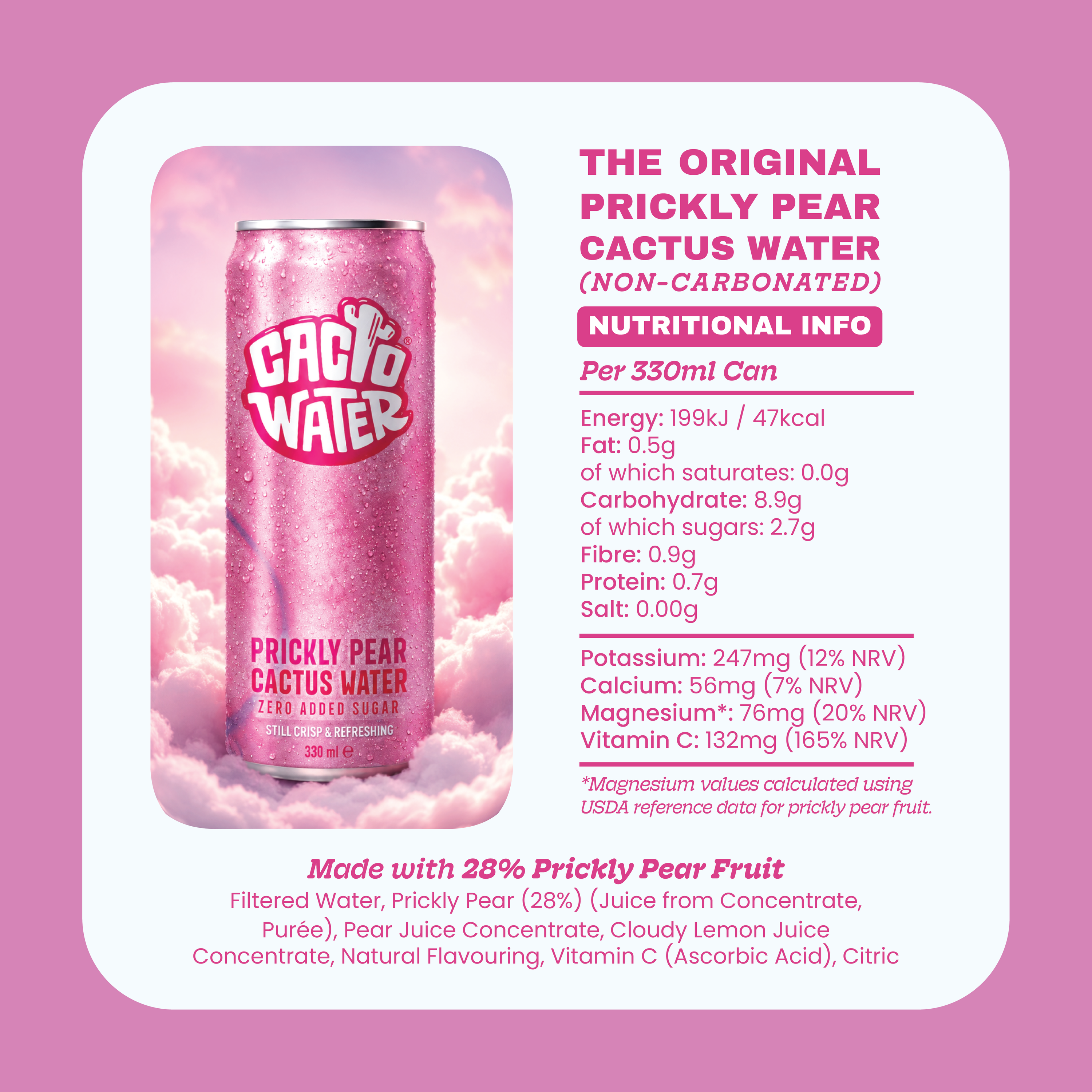 Prickly Pear Cactus Water - Still