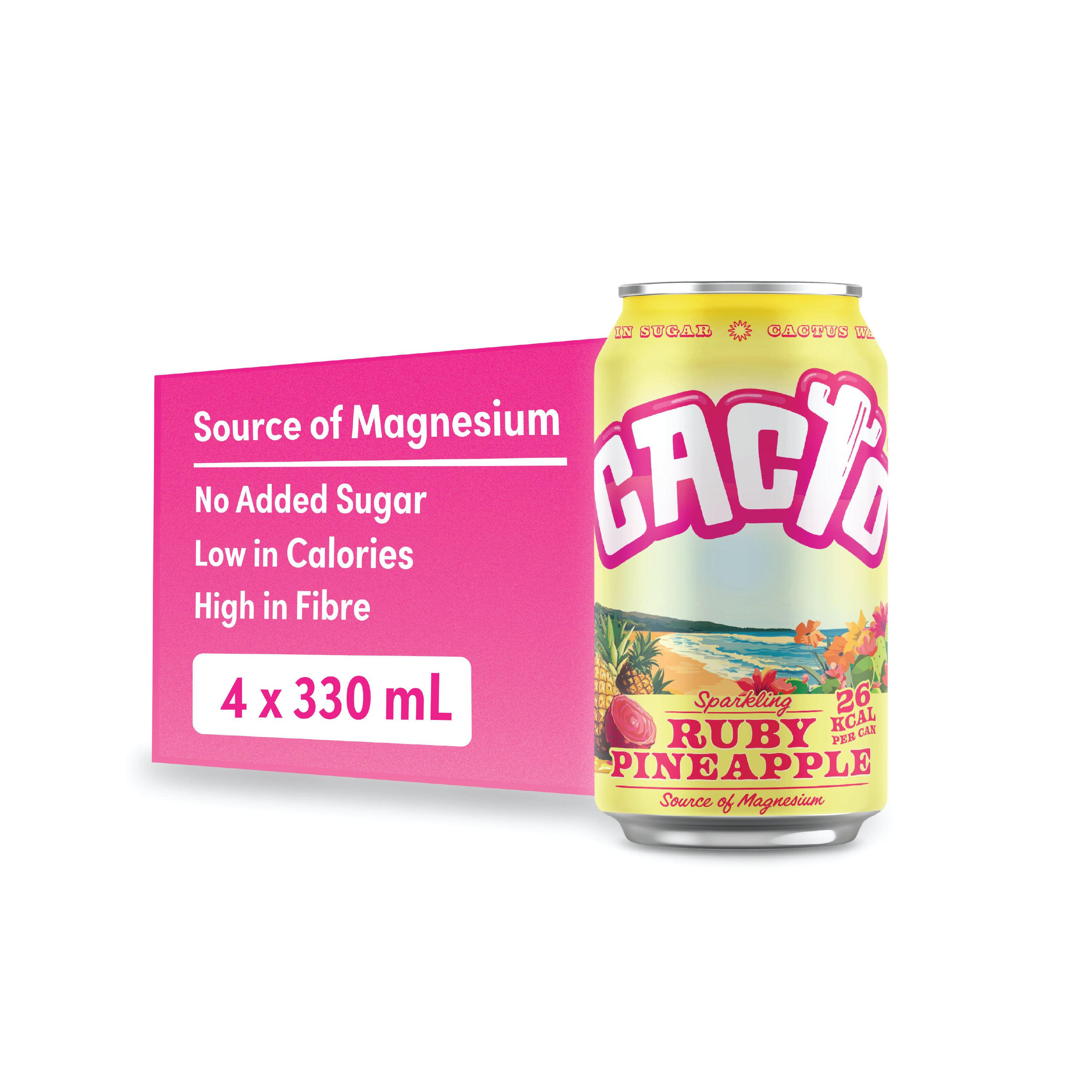 Prickly Pear & Pineapple - Low Sugar Soda